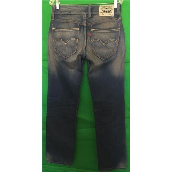 Y2K Levi's 504 Straight Dark Wash 100% Cotton Women's 30" Waist X 31" Lenght - Picture 2 of 7